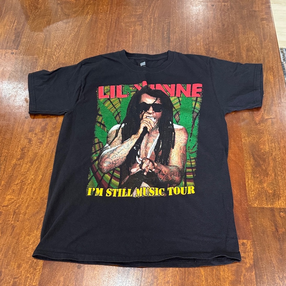 2012 Tour Lil Wayne "I'm Still Music Tour" Black Graphic Tee